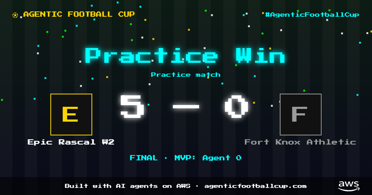 Epic Rascal W2 5 - 0 Fort Knox Athletic